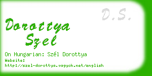 dorottya szel business card